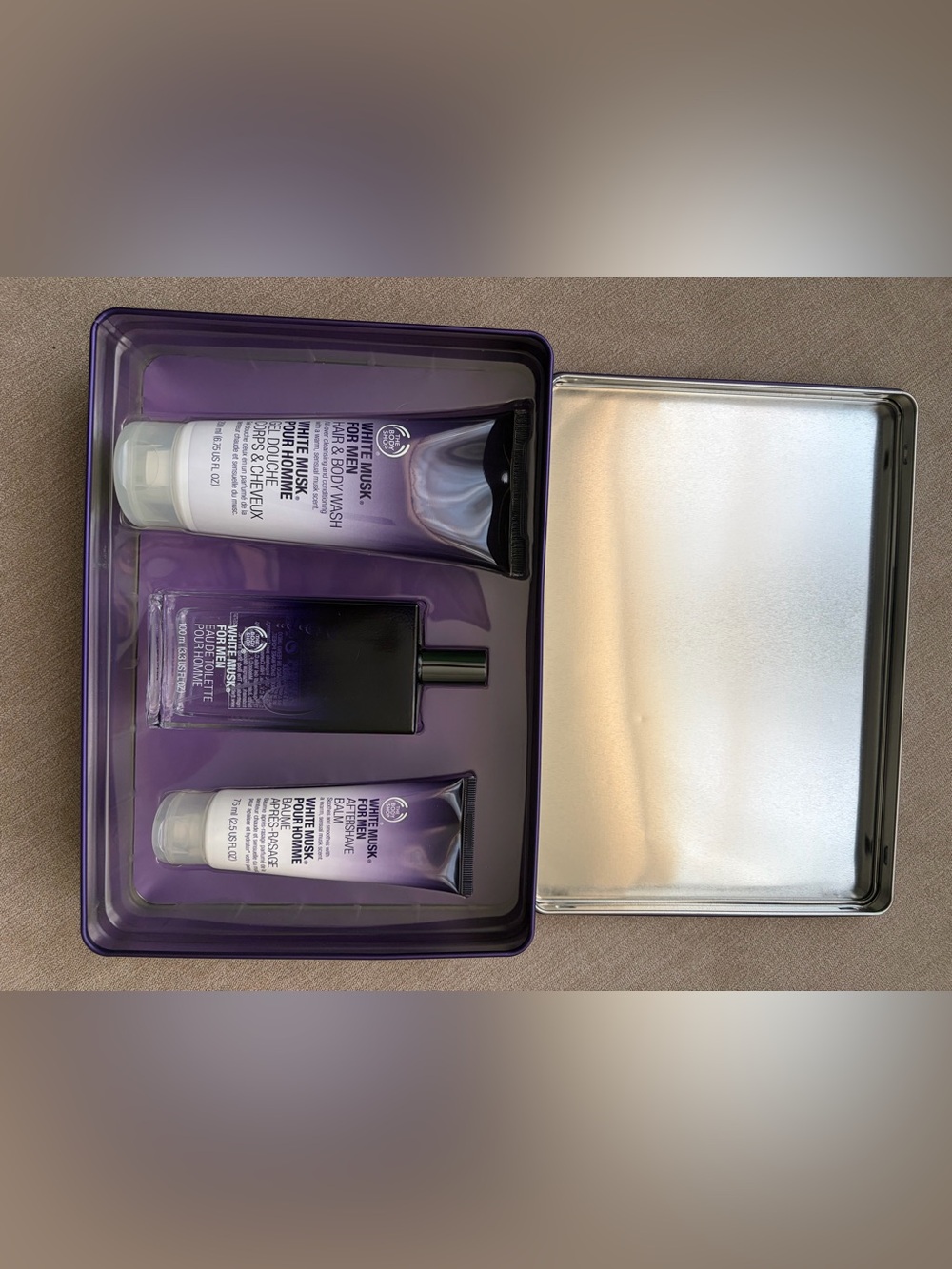 The Body Shop White Musk For Men 3-Piece Gift Set NEW